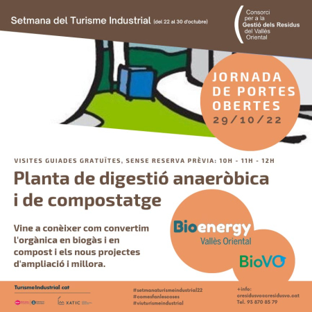 Jornada de portes obertes a la planta de digestió anaeròbica i de compostatge