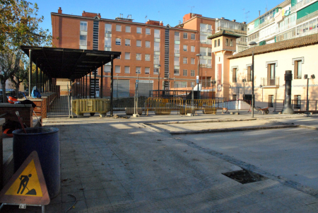 Obres de remodelació de la Plaça Joan Miró