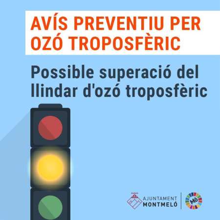 Situació de risc per previsió de superació del llindar d'ozó troposfèric