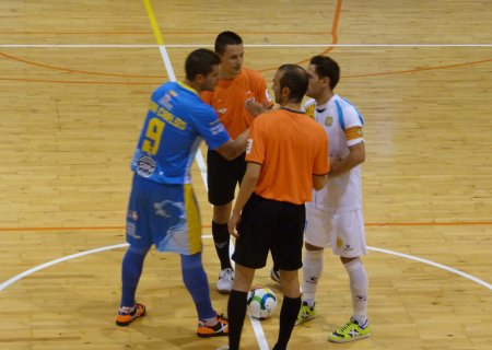 Partit amistós de primera divisió de futbol sala entre el Santa Coloma i el Penyíscola